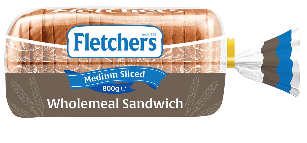 Fletchers Medium Wholemeal Sandwich Bread Kara Foodservice