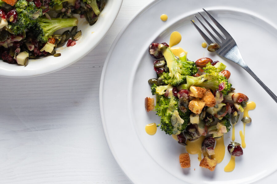 Broccoli & Spiced Nut salad